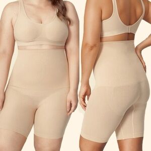 EMPETUA High Waisted Shaper Shorts Nude Sz XL/XXL‎